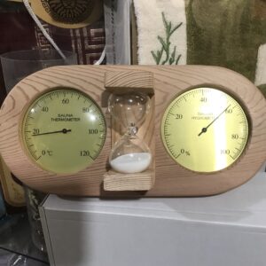 Термометер и гигрометр с песочными часами