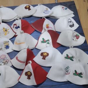 Детские шапки для бани в ассортименте